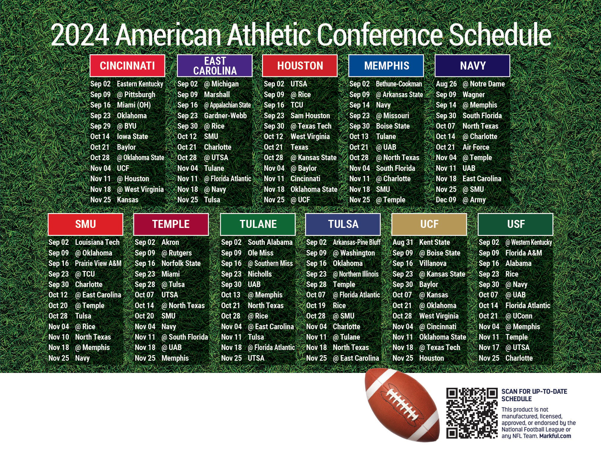 Picture of The American Personalized Jumbo Football Magnet 2024