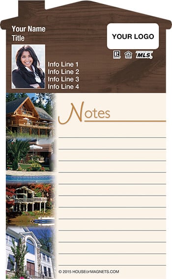 Picture of House Top Notepad Magnets - Home For All Seasons